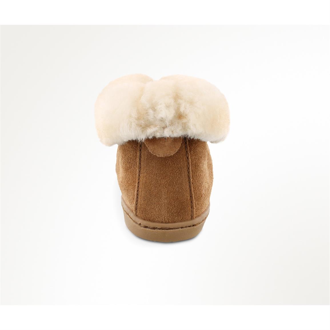 women's sheepskin ankle slippers