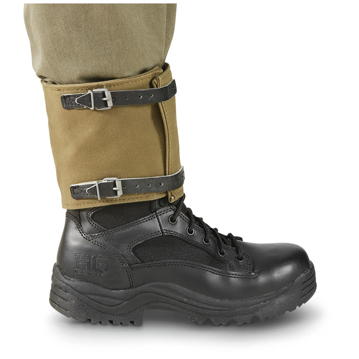 German Military Issue Short Gaiters, 2 Sets, LikeNew 658119, Boot