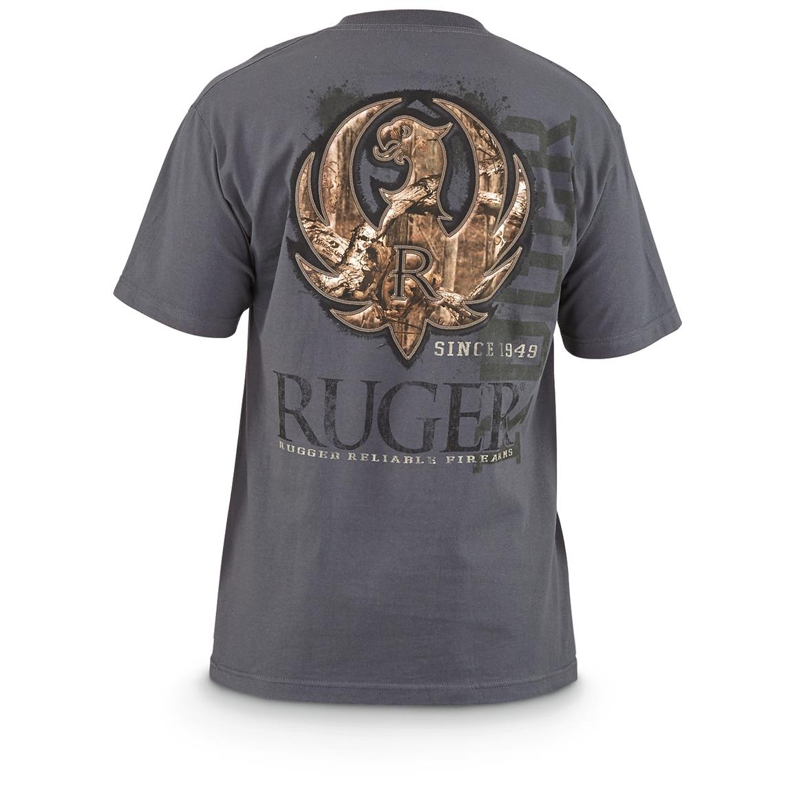 Ruger Men's Logo Camo Stitch T-Shirt - 658156, T-Shirts at Sportsman's ...