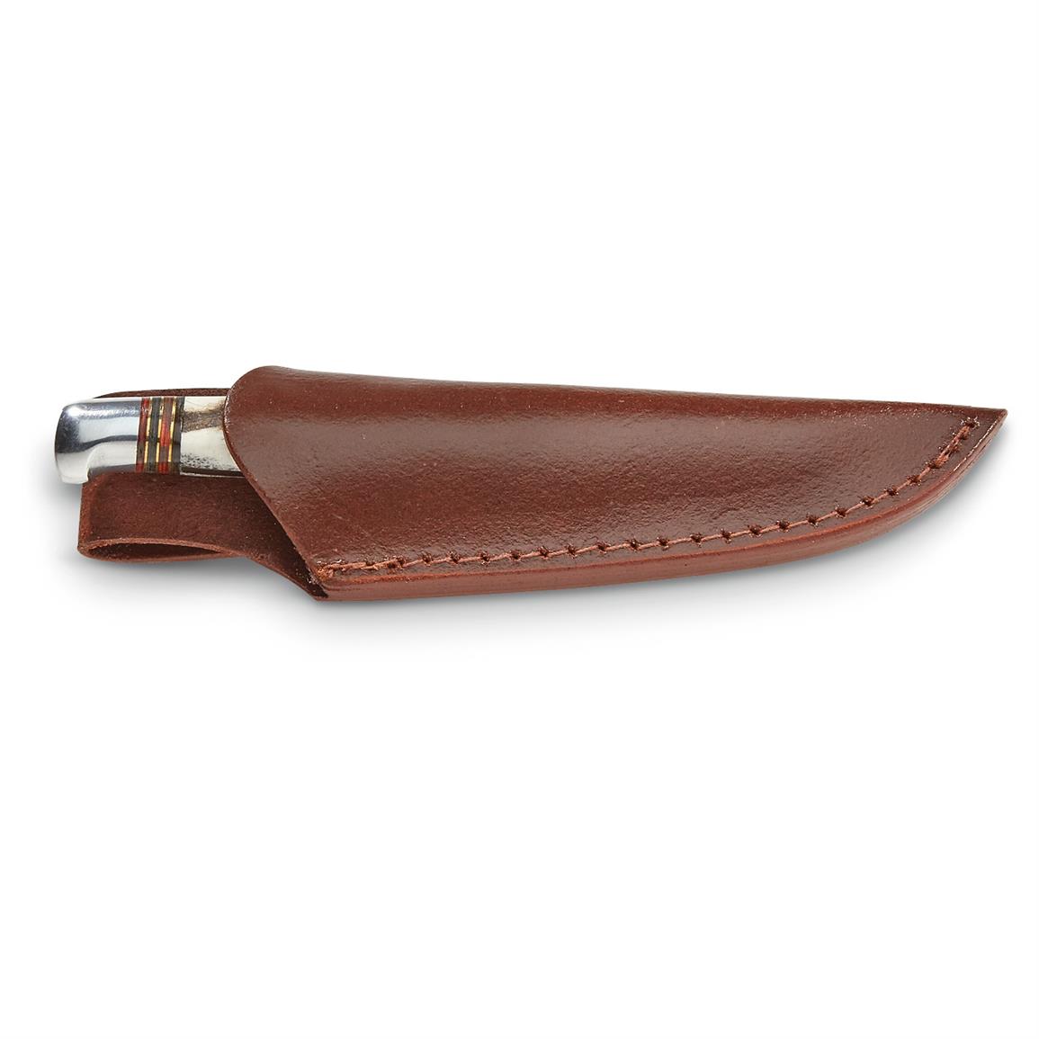 Trophy Stag Handle Fixed Blade Hunting Knife 658191, Fixed Blade