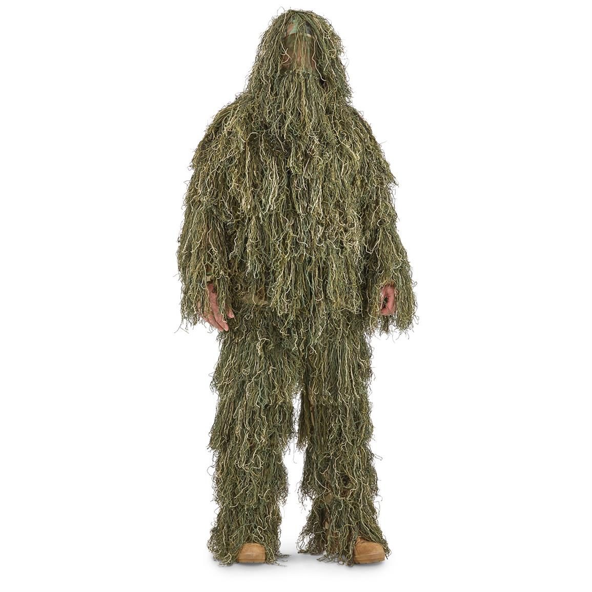 Guide Gear Men's 5-Piece Full Body Ghillie Suit - 658470, Camo Overalls ...