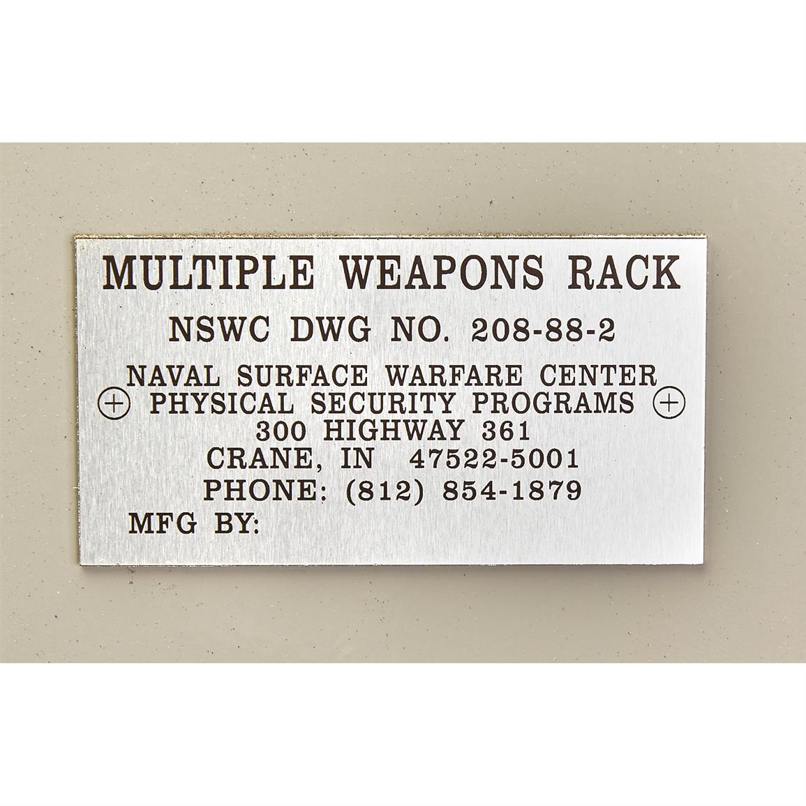 U.S. Military Surplus Metal Gun Used 658553, Storage