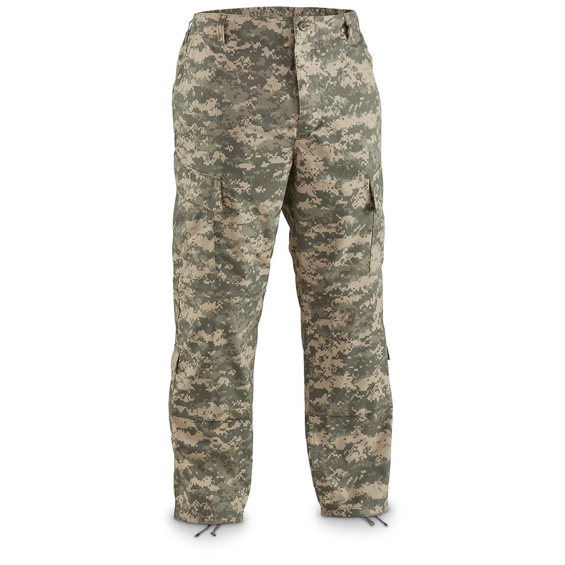 Men's Military-Spec Digital Camo Combat Cargo Pants - 660232, Pants at ...