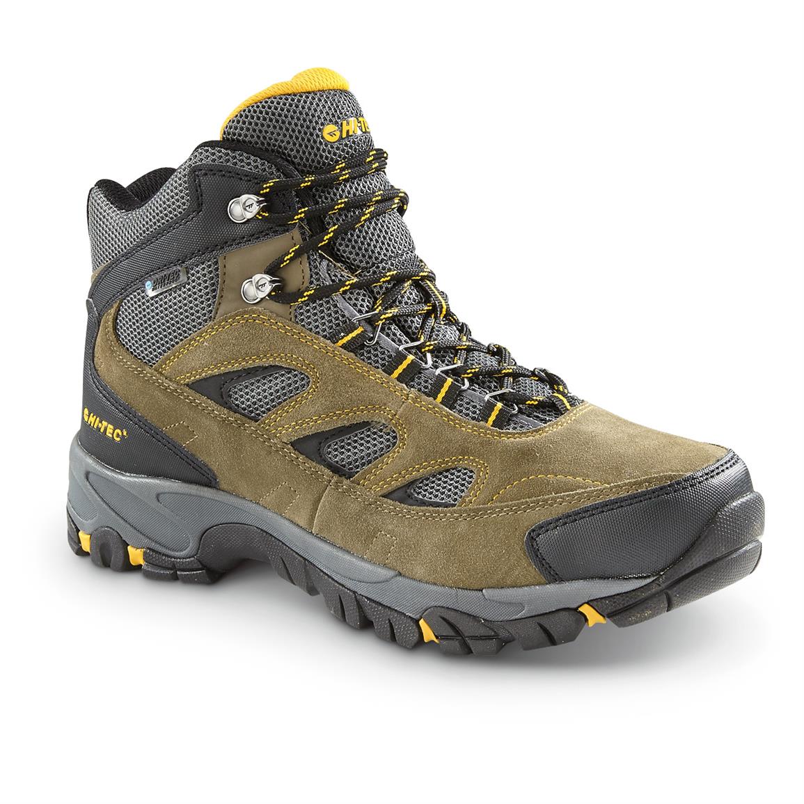 HiTec Logan Waterproof Hiking Boots, Smokey Brown Gold 660252