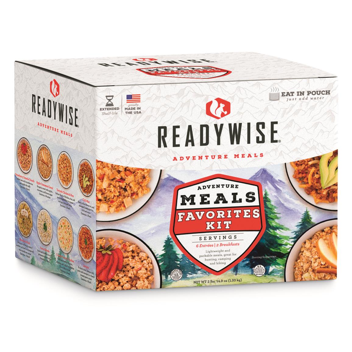 ReadyWise Adventure Meals Favorites Kit