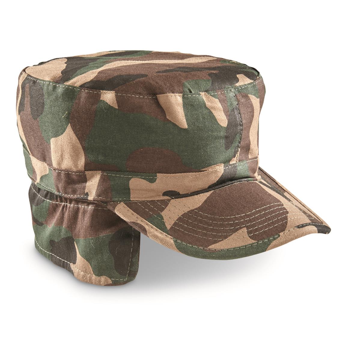 Mil-Tec Military Style Field Caps, 4 Pack - 660532, Military Hats
