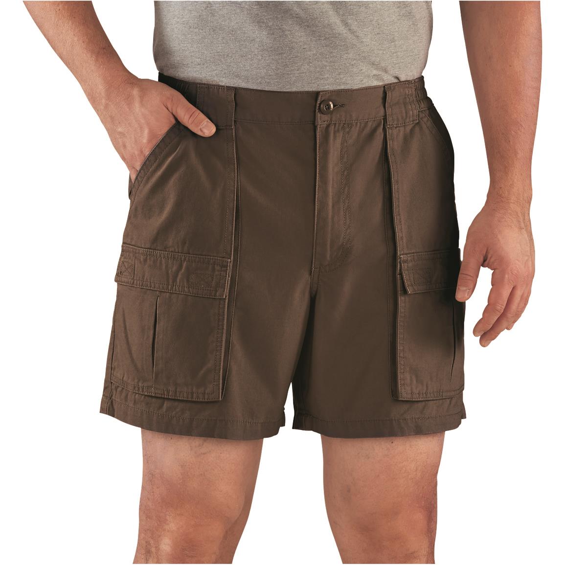 Guide Gear Men's Wakota Shorts, 6" Inseam, Chocolate