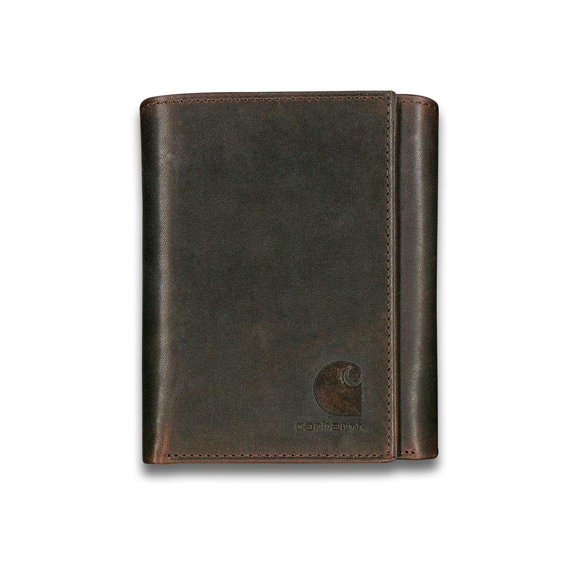 Carhartt Oil Tan Leather Wallet - 660945, Wallets at Sportsman's Guide