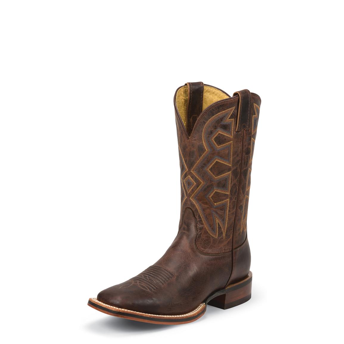 cognac western booties