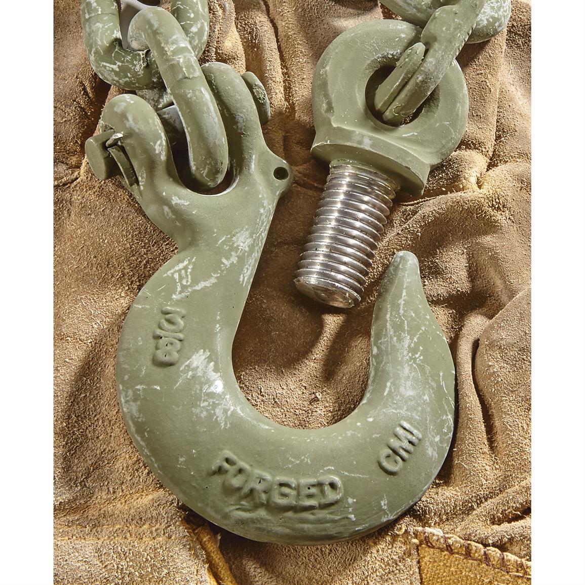 U.S. Military Surplus Chain and Hook Assembly, New 661102, Military