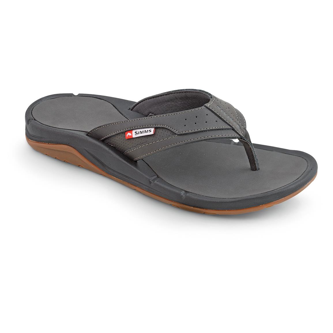 simms mens flip flops