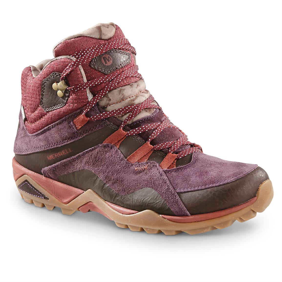 Merrell Women's Fluorecein Mid Waterpoof Hiking Boots - 662960, Hiking ...
