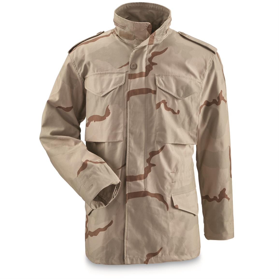 NATO Military Surplus M65 Desert Camo Jacket, New - 663002, Camo ...