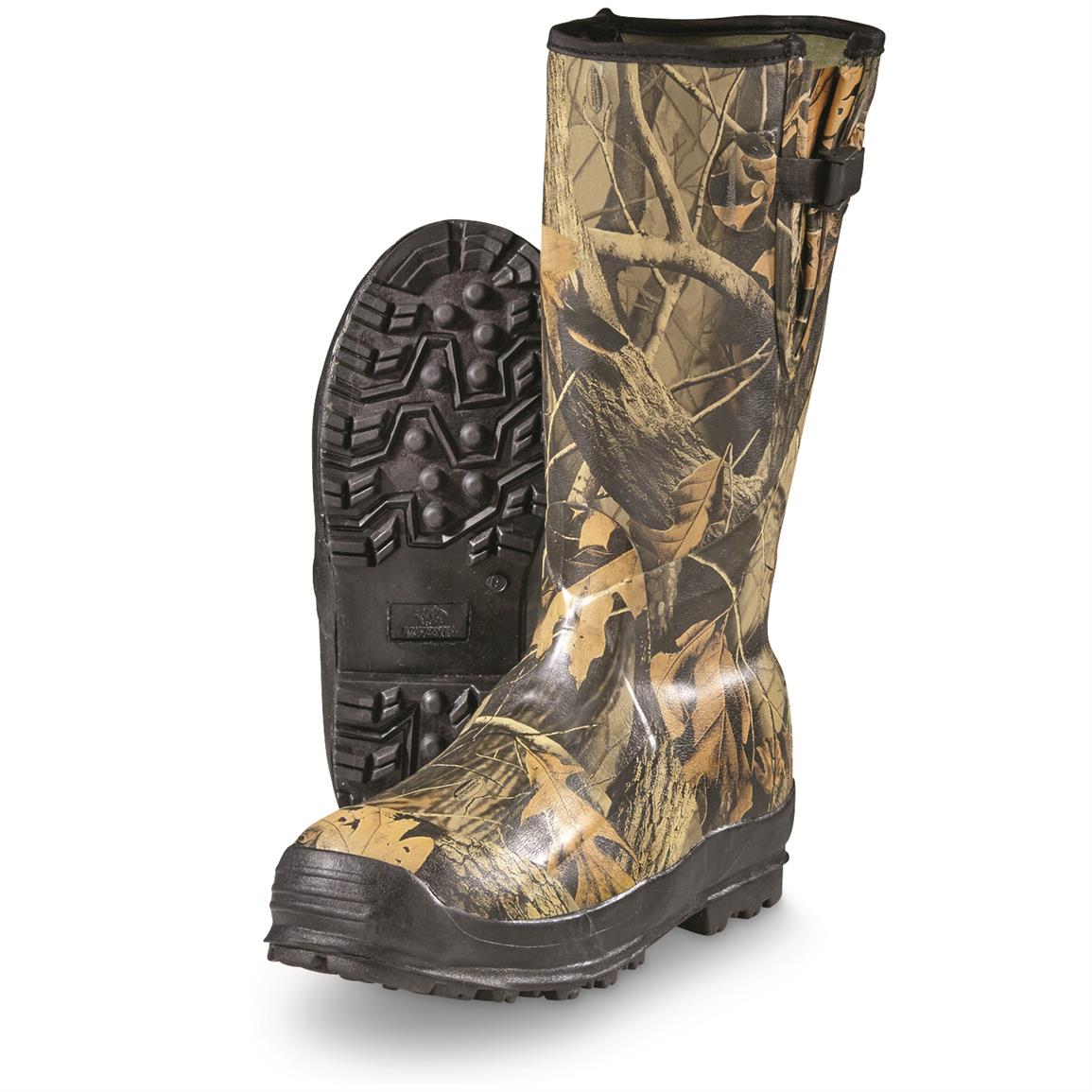 Side-Zip Insulated Rubber Boots 