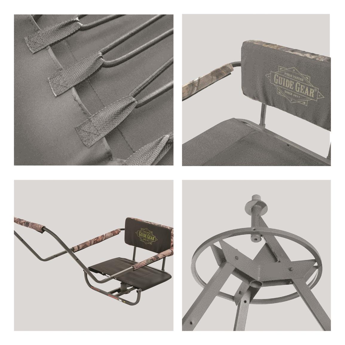 12' Tripod Deer Stand 360° Swivel Seat 12' Shooting Rail 300 lb