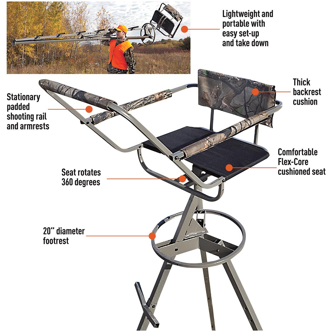 Guide Gear 12' Tripod Deer Stand 663253, Tower & Tripod Stands at