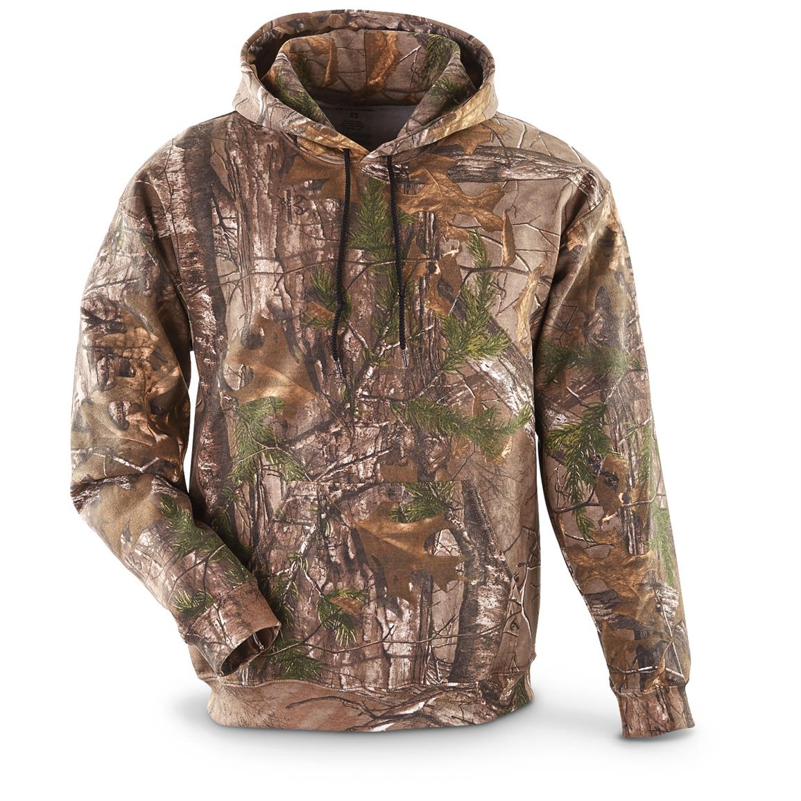 Realtree Men's Camo Hoodie - 663410, Camo & Shooting Shirts at ...