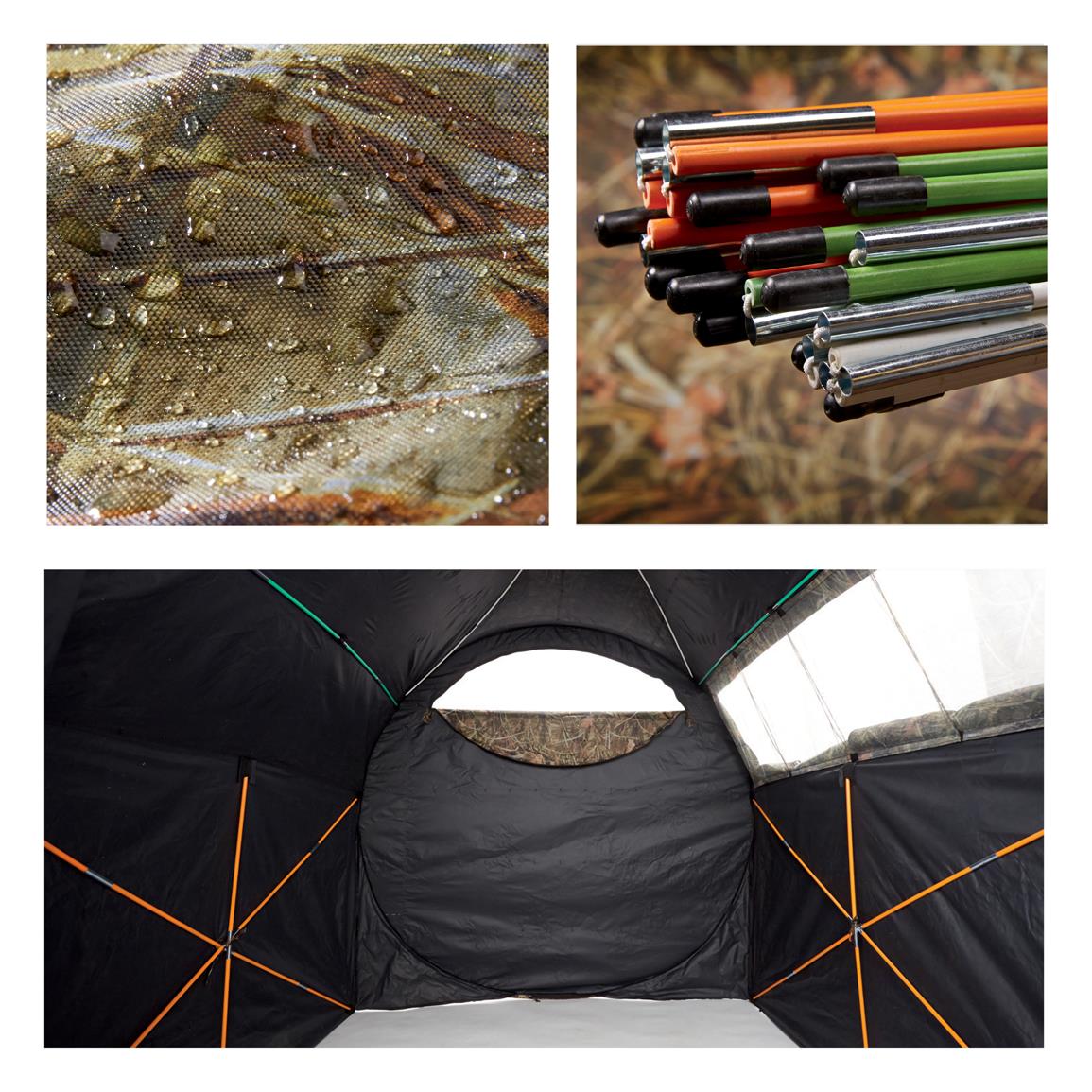 GUIDE GEAR Shooting Hunting Blind Hay Bale Large Window Backpack Carry