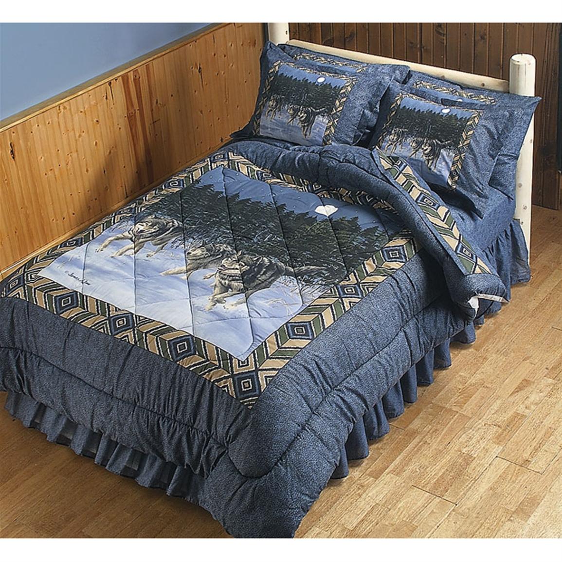 Hautman Wolves Dust Ruffle 66424, Bedding Accessories at Sportsman's