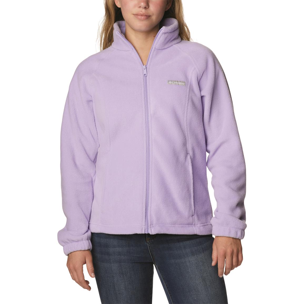 Columbia Women's Benton Springs Full Zip Fleece Jacket, Frosted Purple