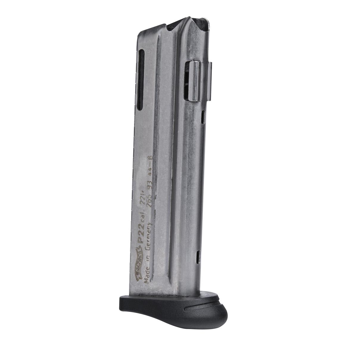 Walther P22Q .22LR Magazine with Finger Reset, 10 round - 665017 ...