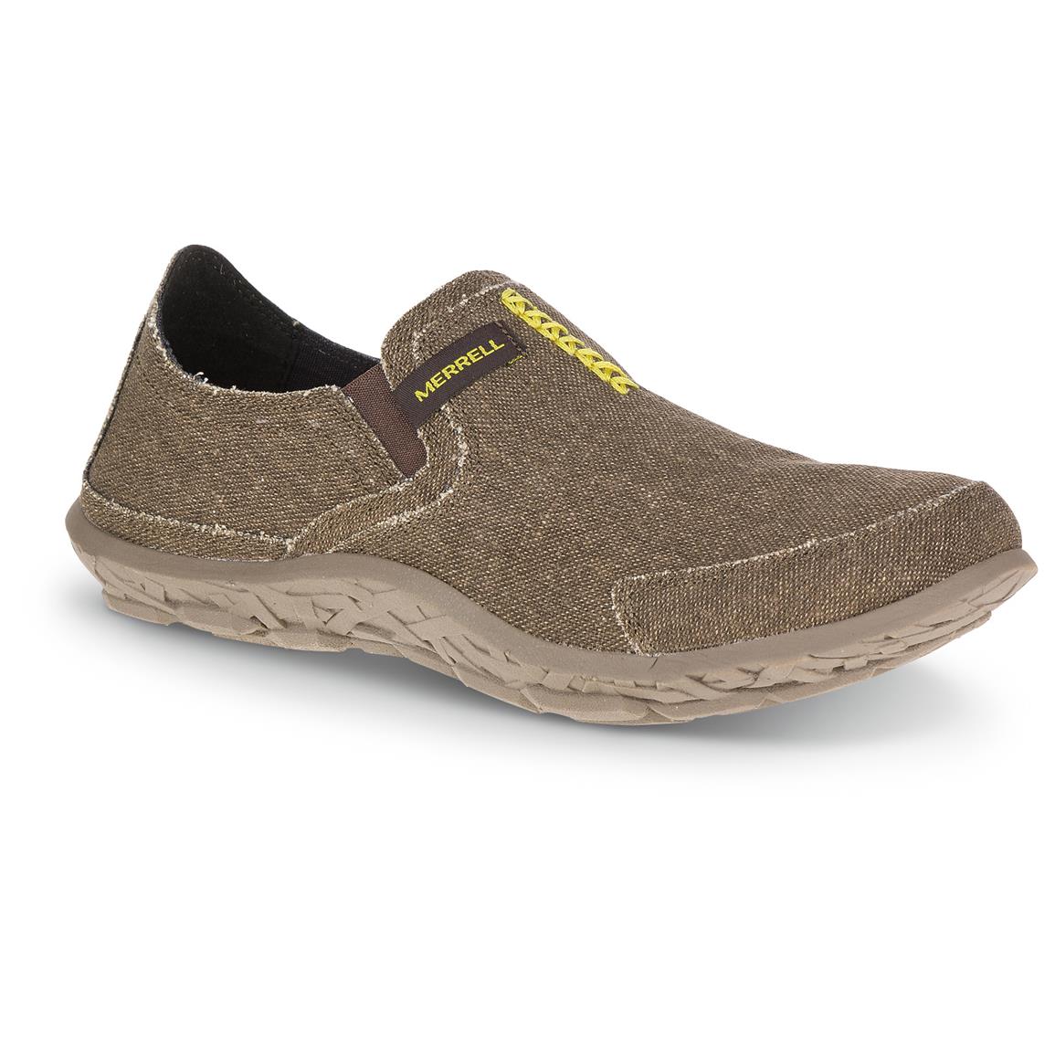 merrell canvas slip on shoes