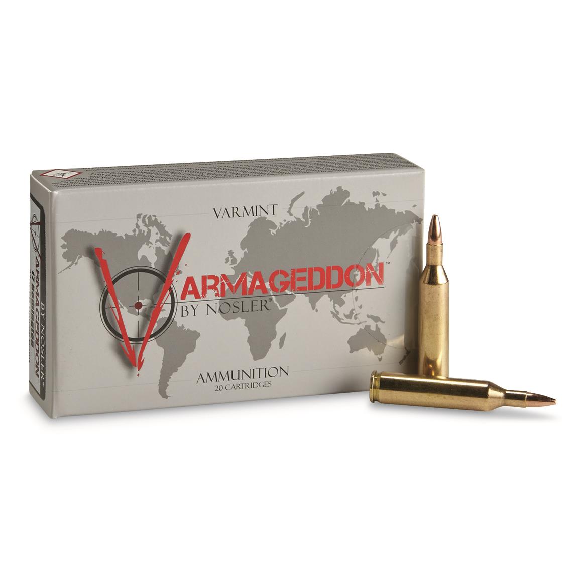 Nosler Varmageddon, .17 Remington, 20 Grain, FBHP, 20 Rounds