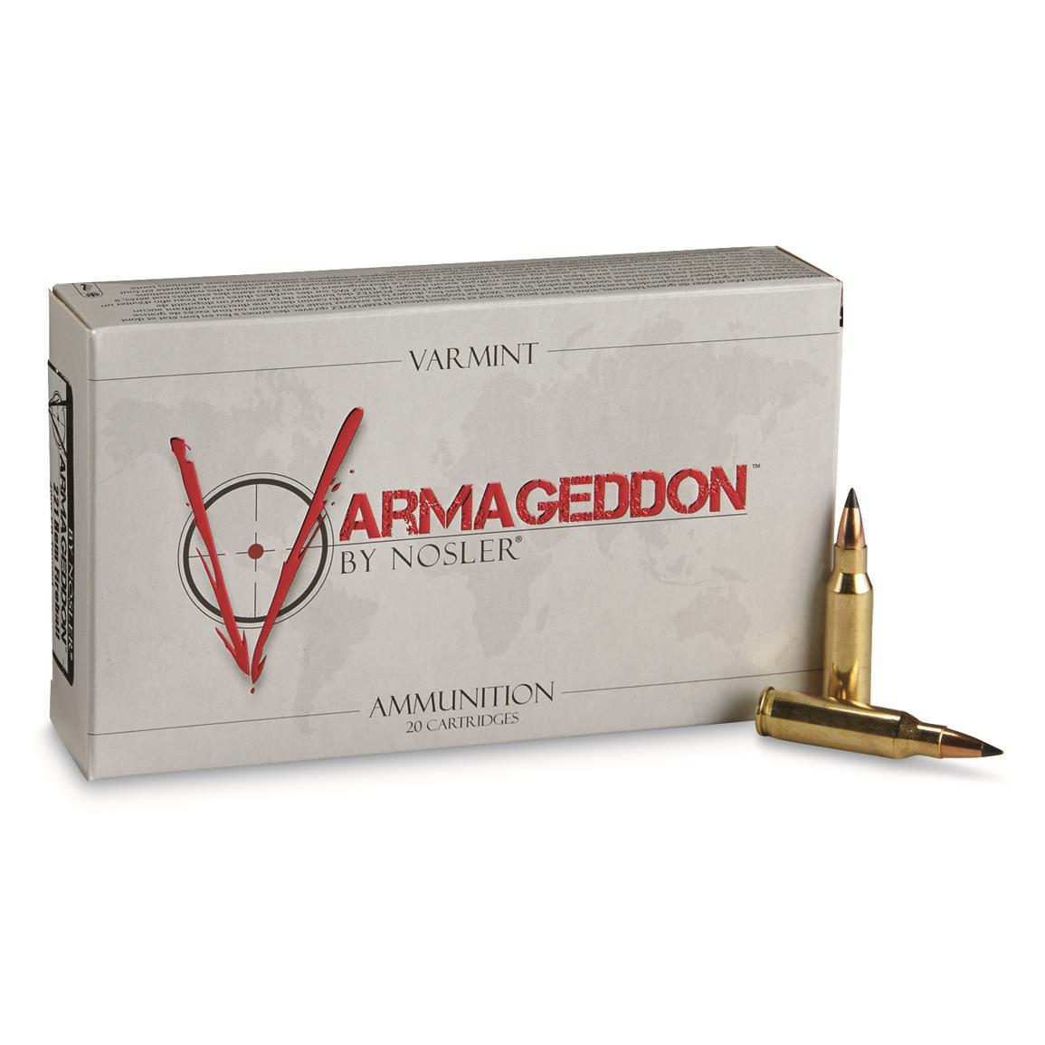 Nosler Varmageddon, .221 Remington Fireball, FB Polymer Tipped, 40 Grain, 20 Rounds