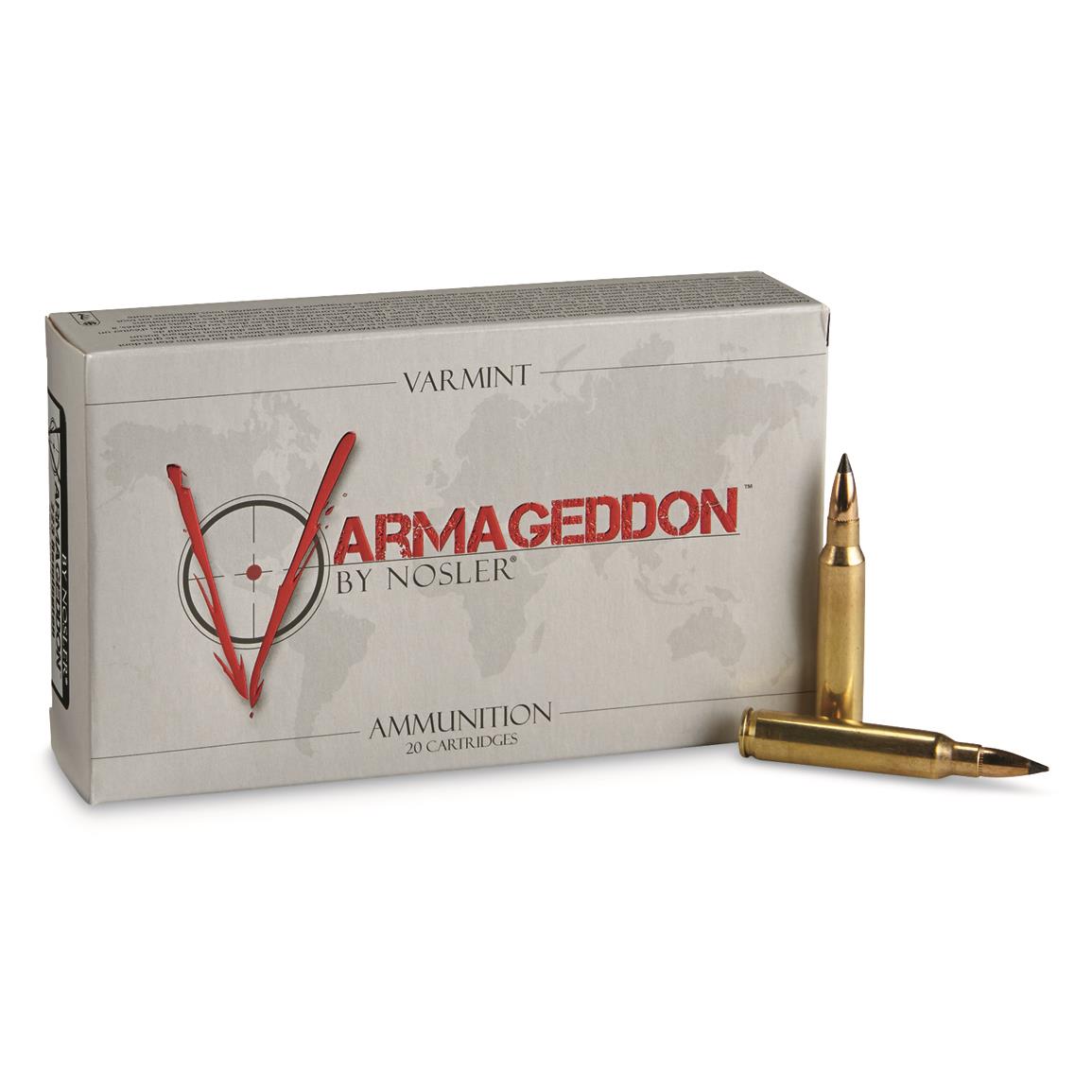 Nosler Varmageddon, .223 Remington, 55 Grain, FB Polymer Tipped, 20 Rounds