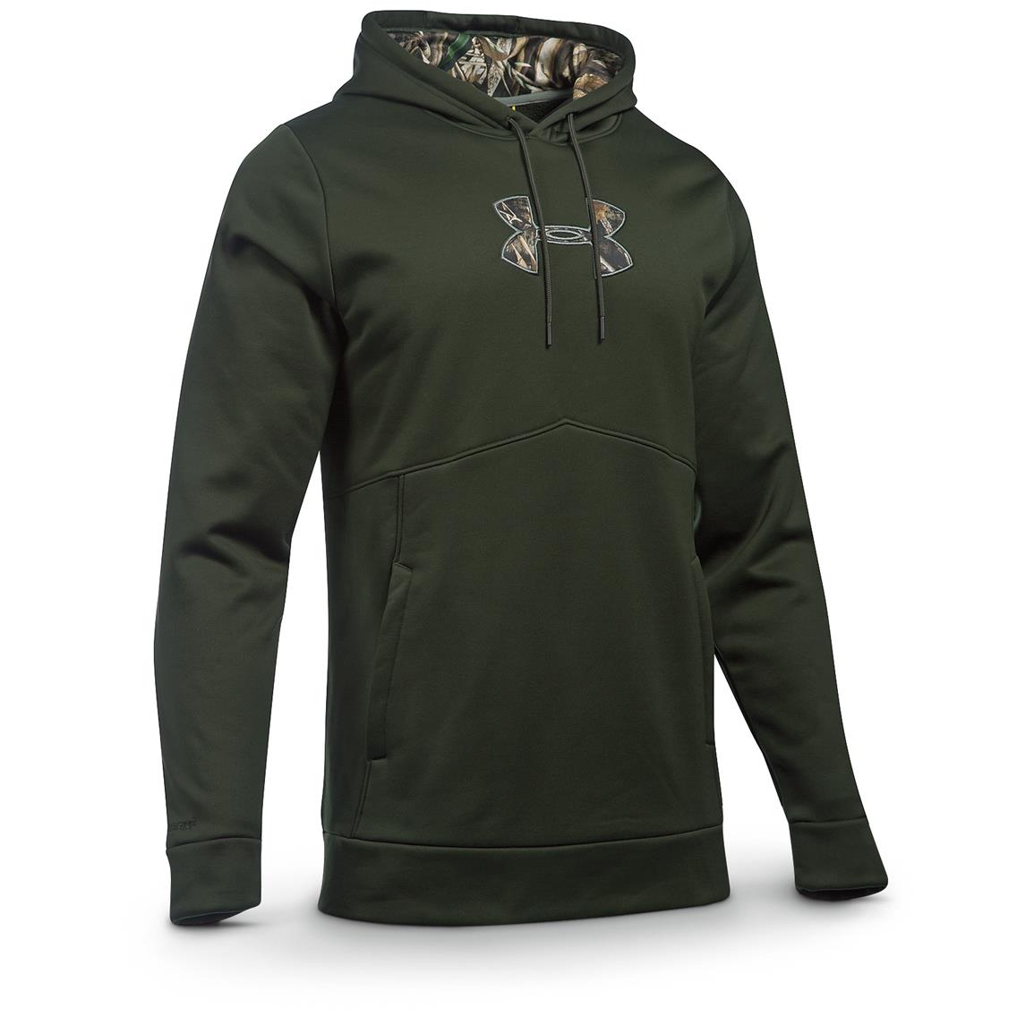 hunter green under armour hoodie
