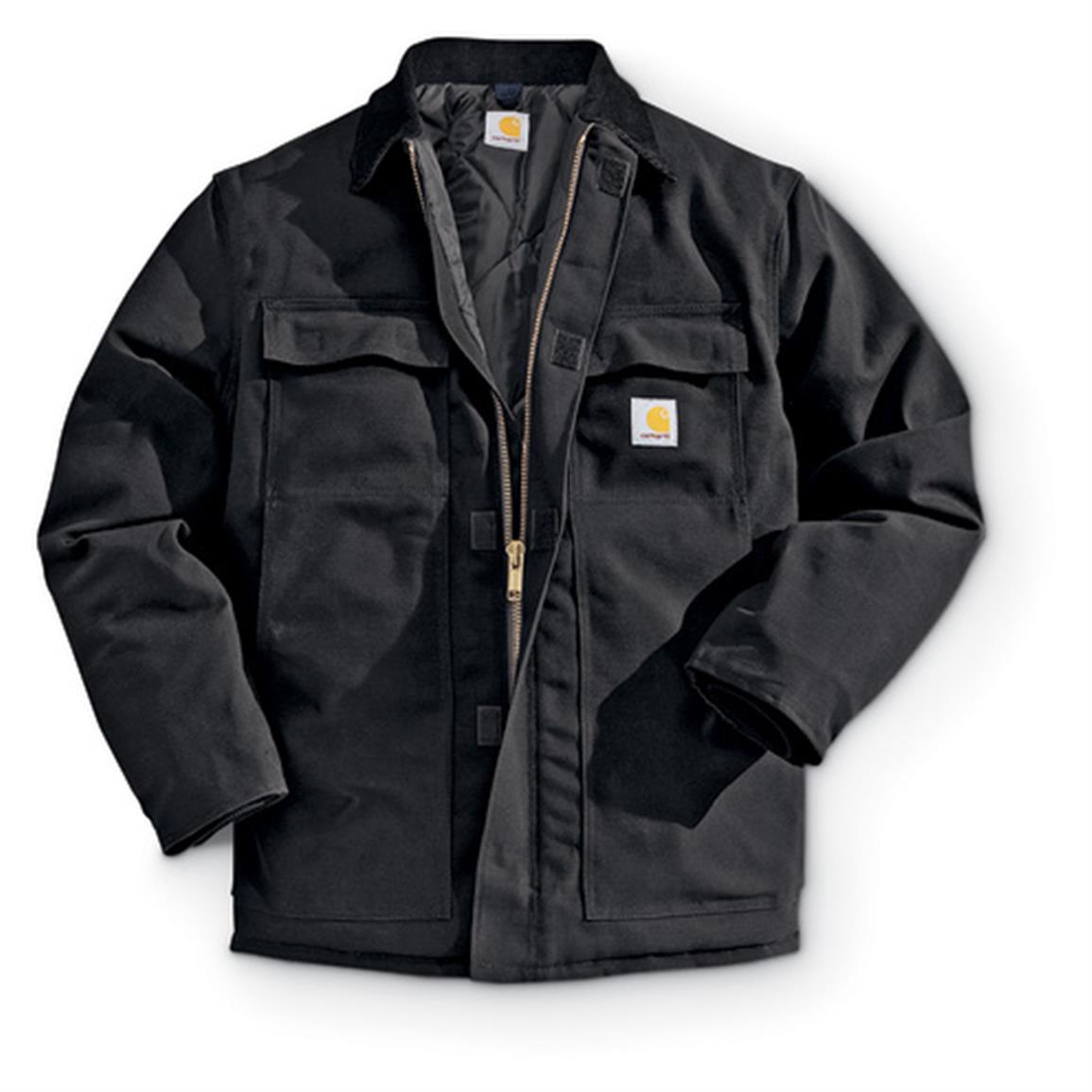 Carhartt Men's Duck Traditional Work Jacket, Insulated - 666536 ...