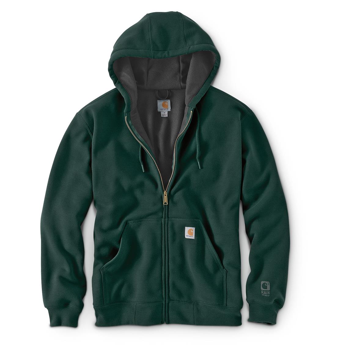 Carhartt Men's Rutland Thermal-Lined Hooded Zip-Front Sweatshirt ...