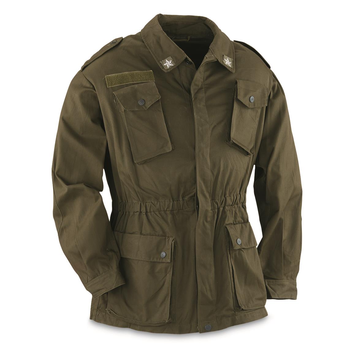 Amekaji Vintage M43 Field Jacket Men Army Green Lapel Multi-pocket Long ...