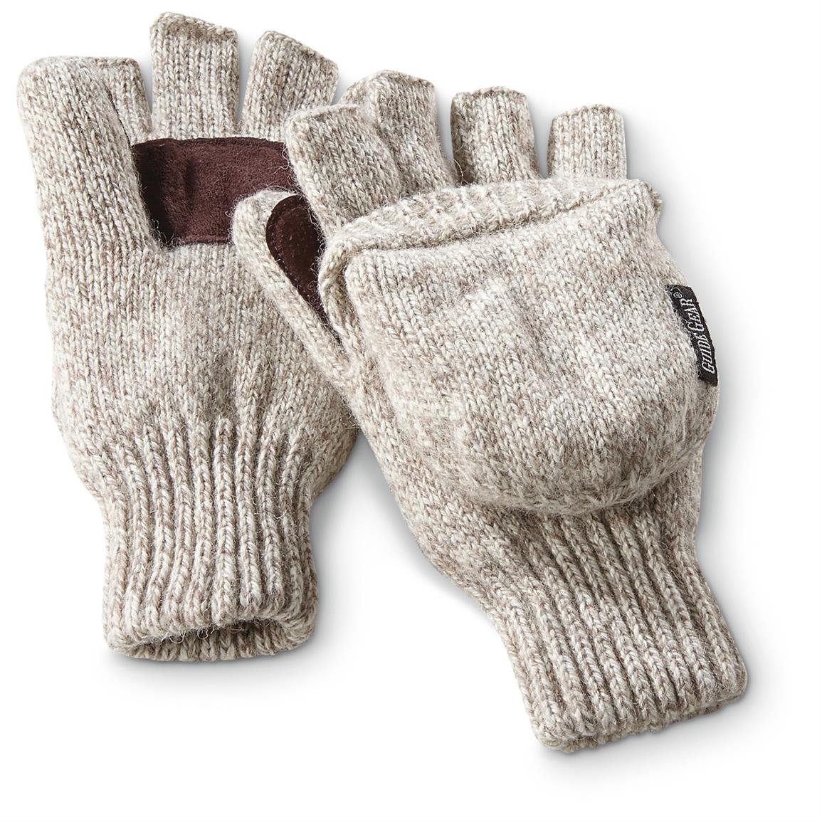 Guide Gear Ragwool Fingerless Mittens - 667153, Gloves & Mittens at ...