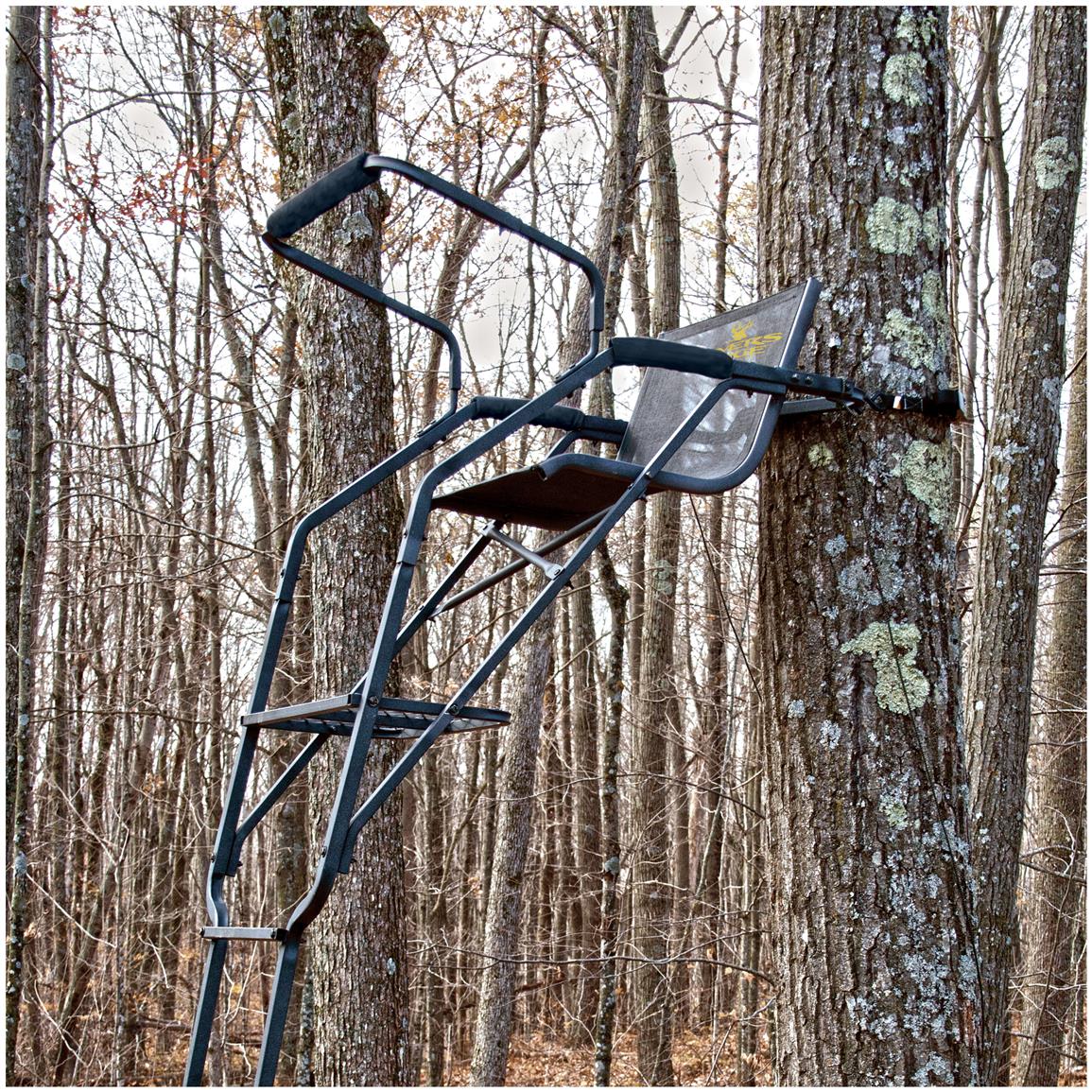 Guide Gear® 17' Deluxe 360 Degree Swivel Seat Ladder Tree Stand ...