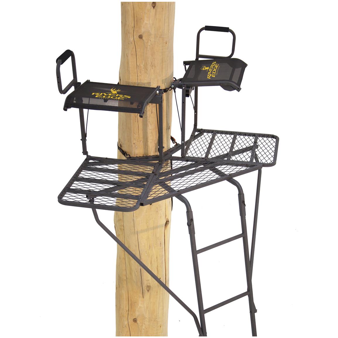 Rivers Edge 2-Man Bowman Ladder Tree Stand - 667272, Ladder Tree Stands ...