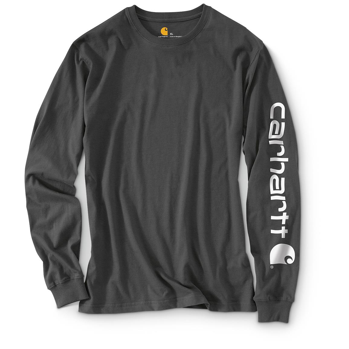 Carhartt Men's Long Sleeve Graphic Logo T-shirt - 667776, Shirts at ...
