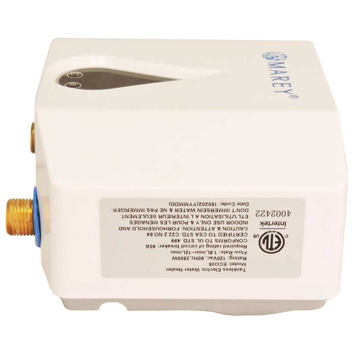 Marey Eco 035 Electric Tankless Water Heater 667778, Filtration