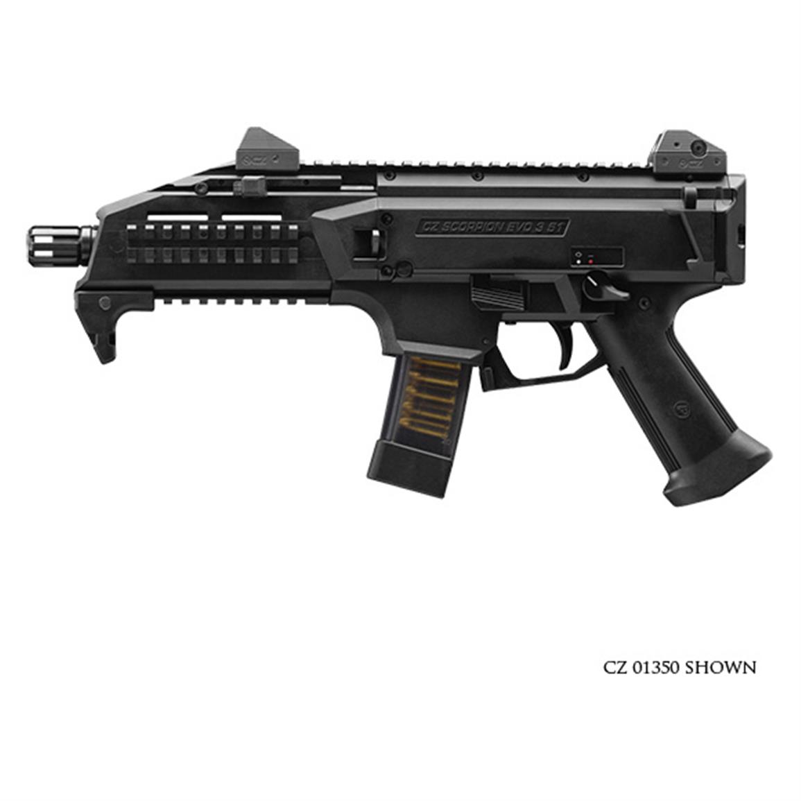 CZ-USA Scorpion EVO 3 S1, Semi-Automatic, 9mm, 7.72" Barrel, 10+1 Rounds