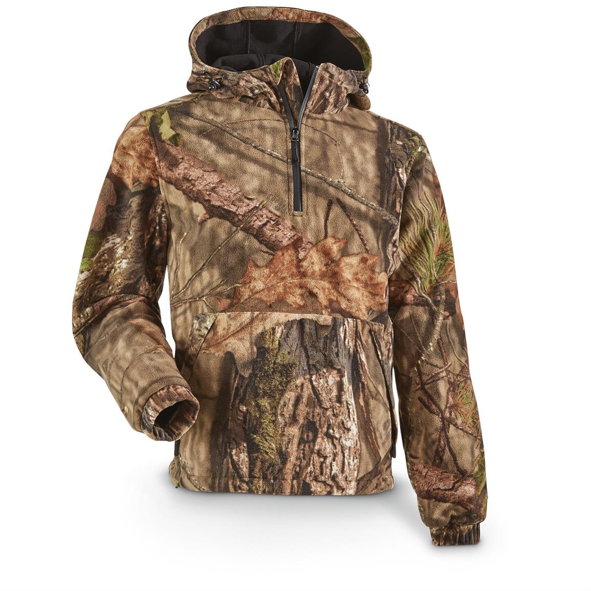 Guide Gear Men's Whist Pullover Hunting Jacket with W3 Fleece - 668660 ...