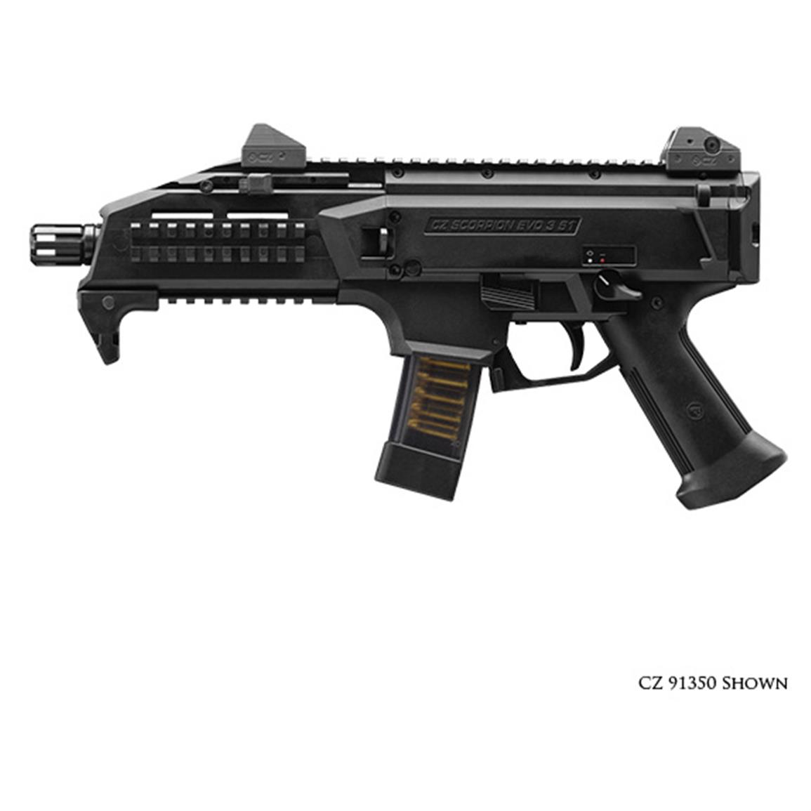 CZ-USA Scorpion EVO 3 S1 Pistol, Semi-Automatic, 9mm, 7.72" Barrel, 20+1 Rounds