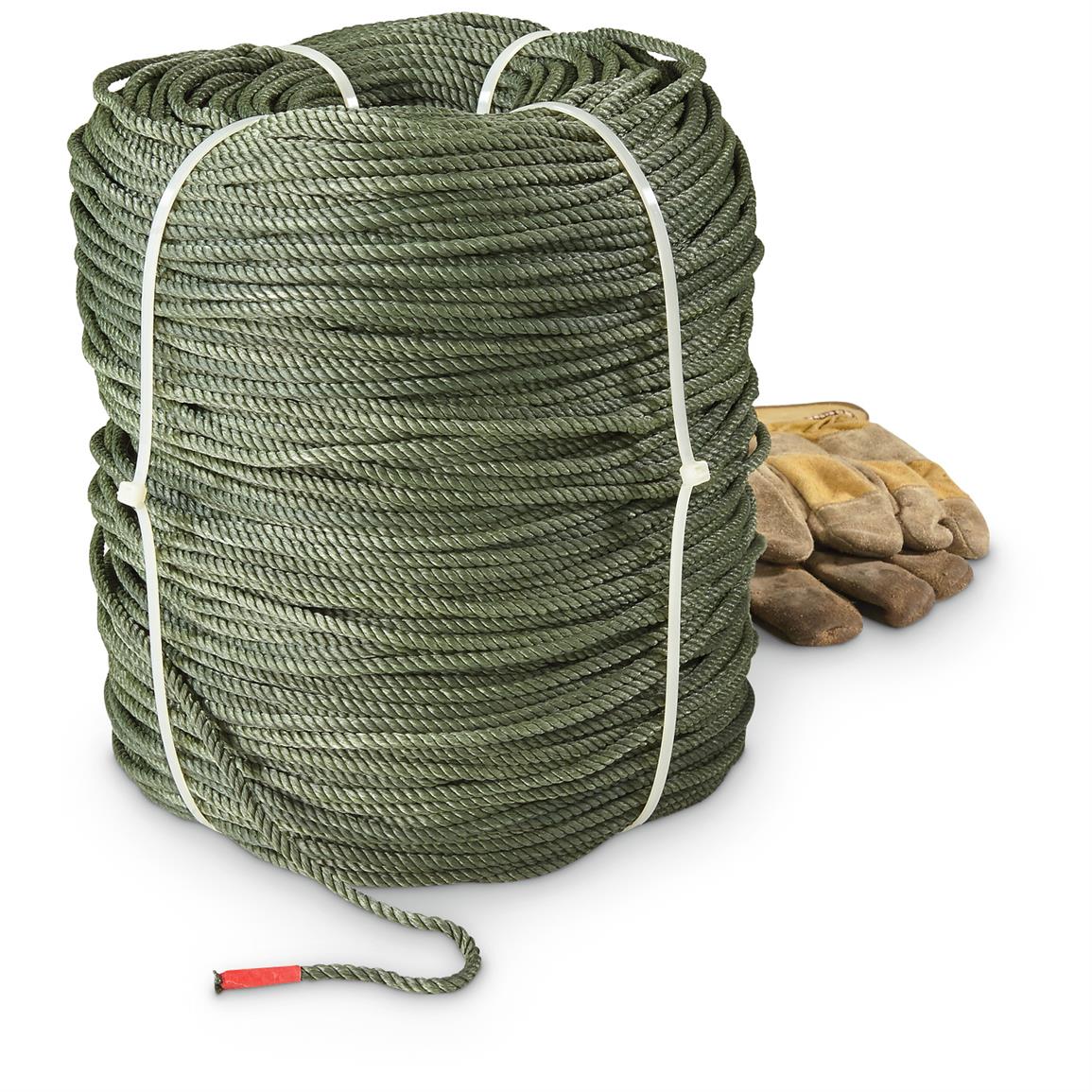 U.S. Military Issue 1,200' Nylon Rope, New 669342, Parachute Cord