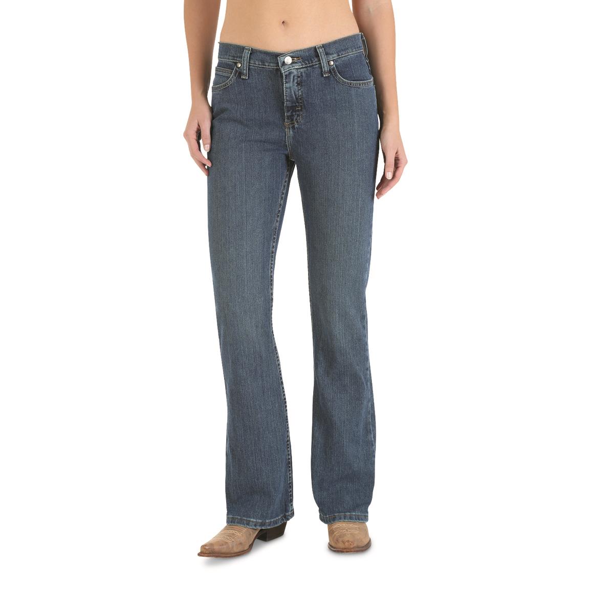 As Real As Wrangler Misses Classic Fit Boot Cut Jeans, MG Wash