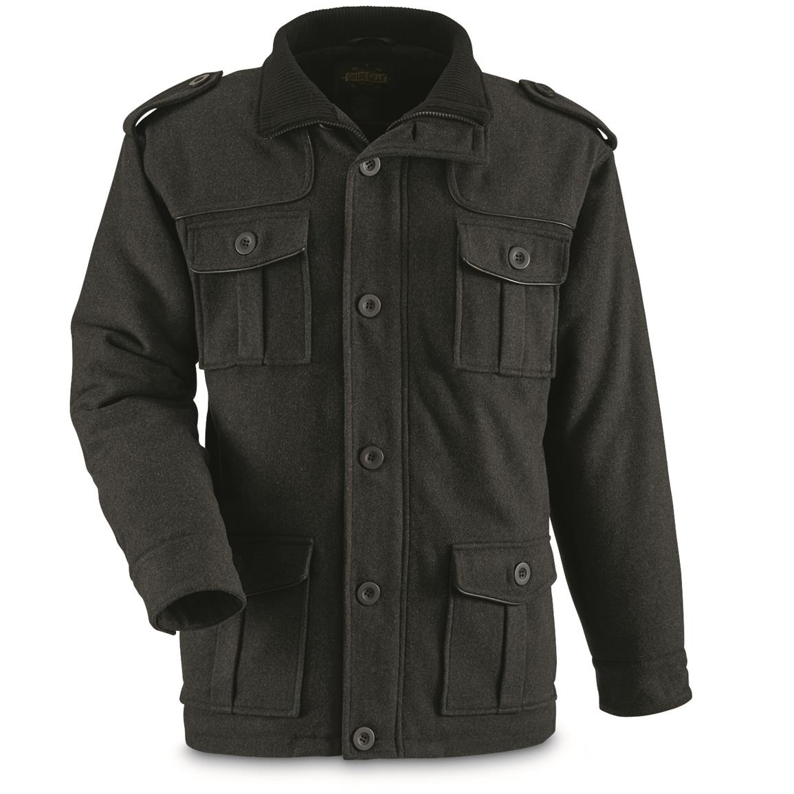 Guide Gear Men's Military Style Jacket - 671065, Uninsulated ...