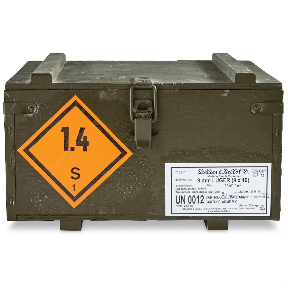 Czech Military Surplus Wooden Ammo Crate, Like New - 672785, Ammo Boxes ...