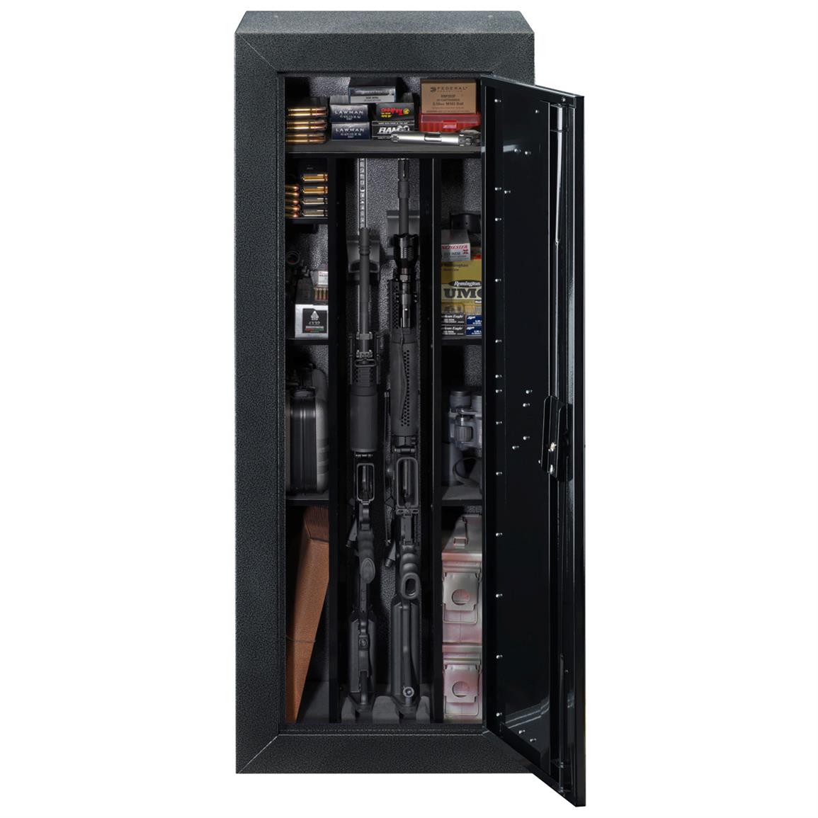 Stack On Tactical Security Cabinet Black Hammertone 672787 Gun
