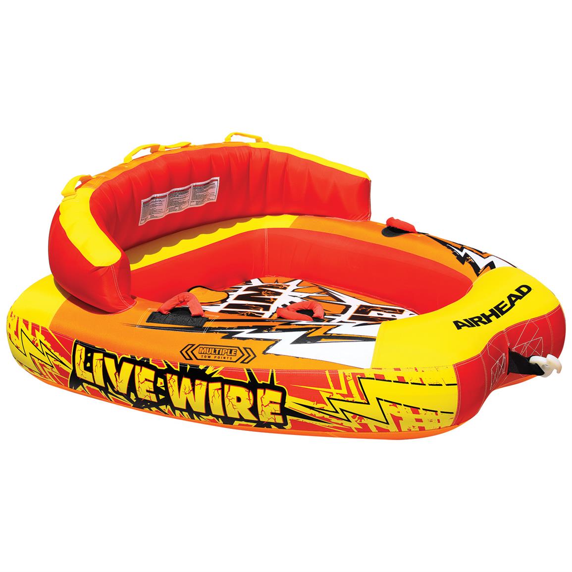 Airhead Live Wire 2 Tube, 2 Person - 672816, Tubes & Towables at