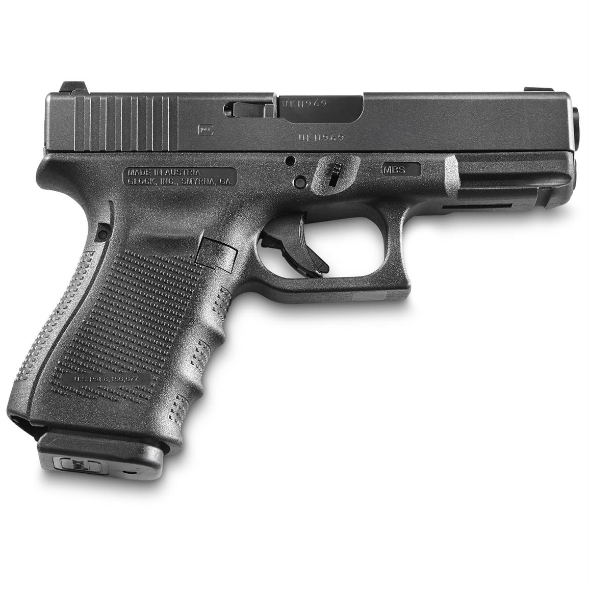 Glock 23 Gen4, Semi-Automatic, .40 Smith &amp; Wesson, 4&quot; Barrel, 13+1 Rounds, Used Police Trade-In