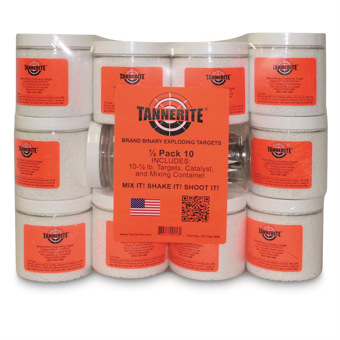 Tannerite Centerfire Rifle .5-lb. Single Targets, 10 Pack