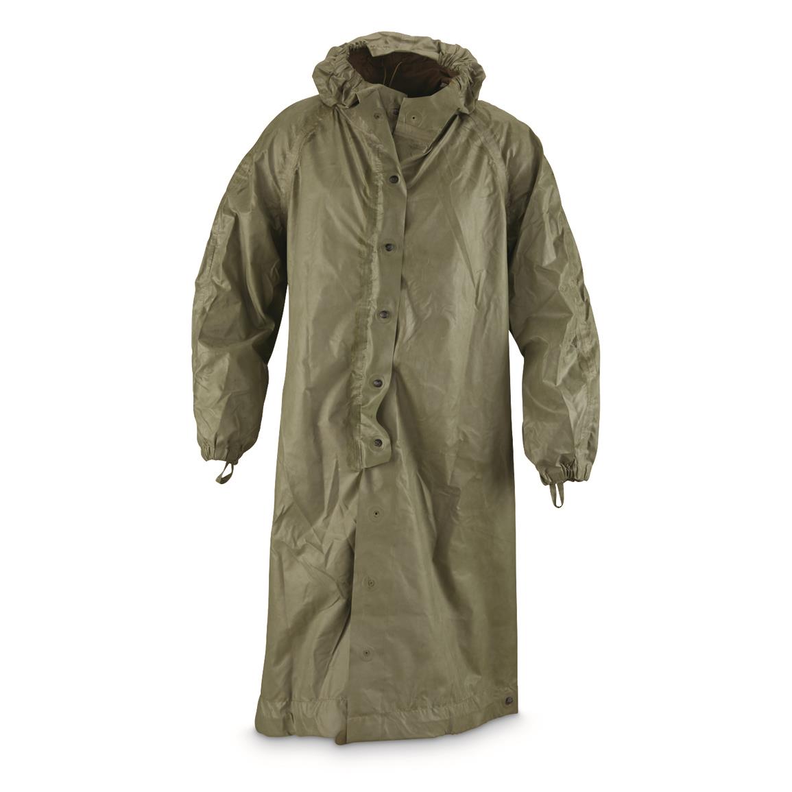 Polish Military Surplus Raincoat, Like New - 674529, Camo Rain Gear & Ponchos at Sportsman's Guide